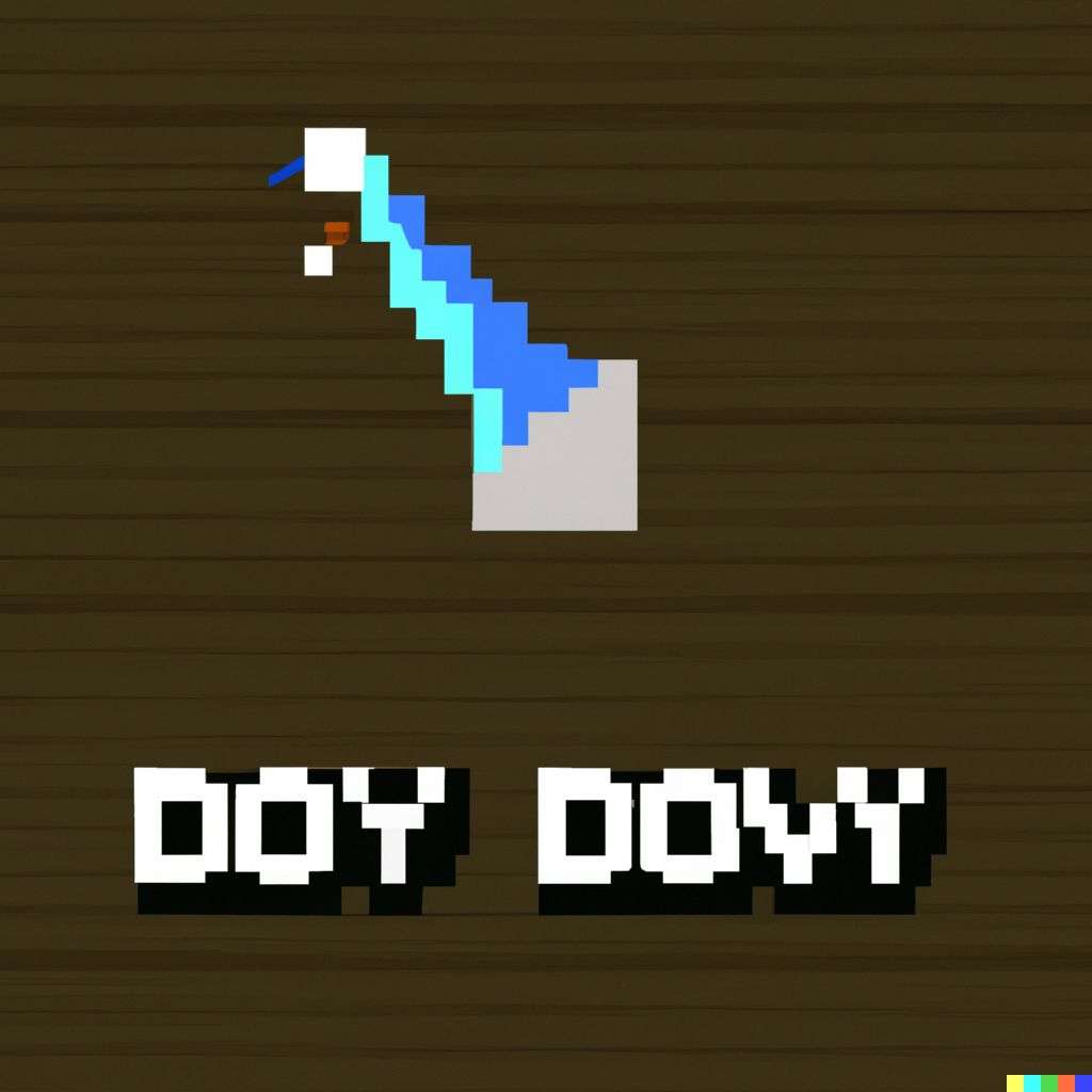 the discovery of gravity, pixel art